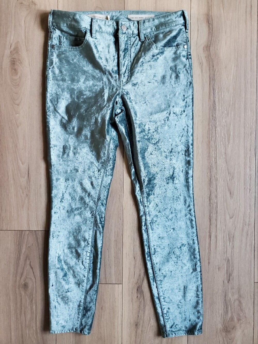 Anthropologie‎ Velvet High-Rise Trousers Size 28 by Pilcro and the Letterpress
